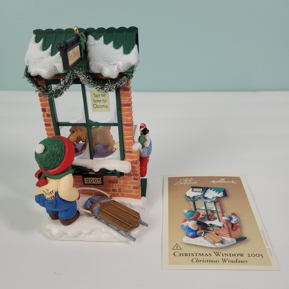 Hallmark Keepsake Pet Shop Ornament Christmas Windows KOC Club 2005 3rd #3 VTG - Picture 2 of 11